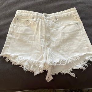 Boho white shorts